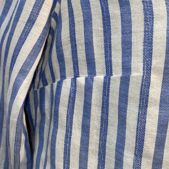 J. CREW BLUE/WHITE BOY SHIRT LONG SLEEVES BUTTON-DOWN POCKET SZ 2 - Picture 6 of 15